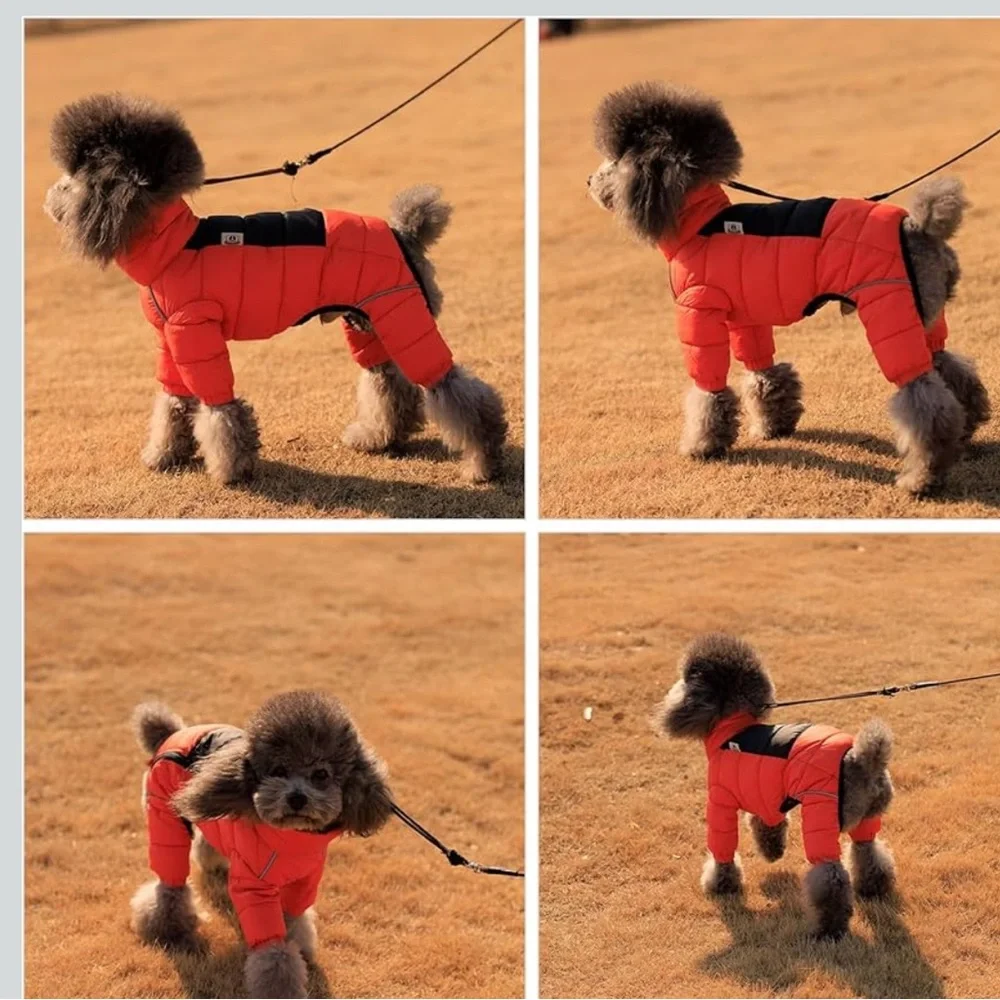 Lovelonglong Warm Jacket - 4 Legs Covered Waterproof Windproof Reflective XXL
